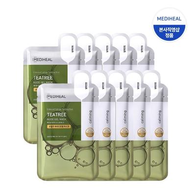 Maska żelowa Tea Tree Nude 10 arkuszy, 1 arkusz, 10 sztuk