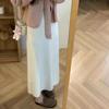 Petite Cashmere Wool Blend Midi Tweed Skirt for Autumn/Winter