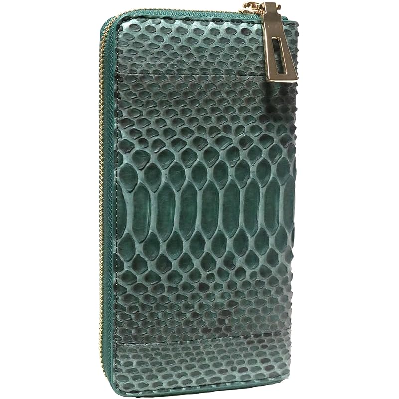 

[Berkut] green diamond python long wallet men s ladies wallet snakeskin snakeskin snakeskin snake skin snake python Genuine leather genuine leather