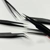 Precision Bent Tip Stainless Steel Tweezers for Electronics, Eyelash Extensions, and Bird's Nest Feathers