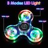 Gigilli Fidget Spinner Zestaw 2 szt., Upominki na przyjęcie LED Light Fidget Spinner Zabawka dla dzieci, Redukcja stresu, Zabawka sensoryczna przeciwlękowa, Ciemnoniebieski i Zielony