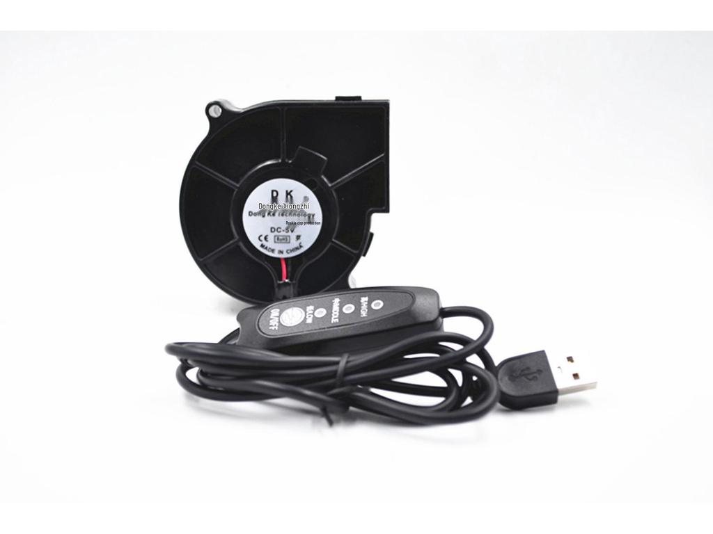 7,5cm 7530 Holzofen Gebläse, Runder Rohrkopf, 110-240V.