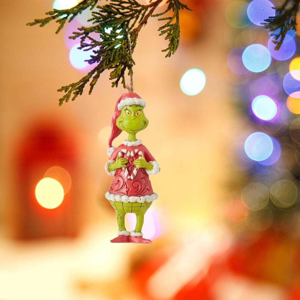 Green 2023 Unique Monster Cartoon Holiday Hanging Decorations For Joyful Christmas Decor