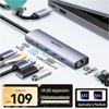 ShanZe DKK6 USB-C Docking Station: HDMI, Gigabit Ethernet, VGA, Audio, USB Hub.