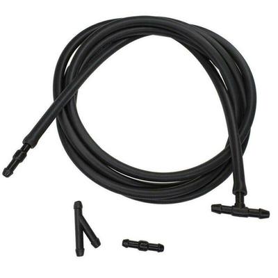 2M Windshield Wiper Washer Spray Hoses W/ Connectors TY For Nozzle Pump Black