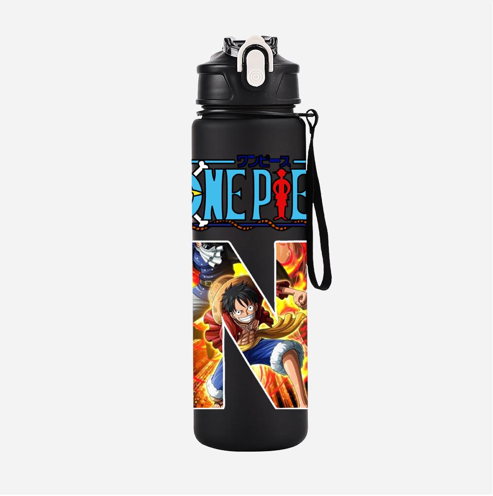 Anime A-Z English Letter Printed Large Capacity Water Cup Demon Hunters Outdoor Portable Drinking Bottle for Boy Girl Gift