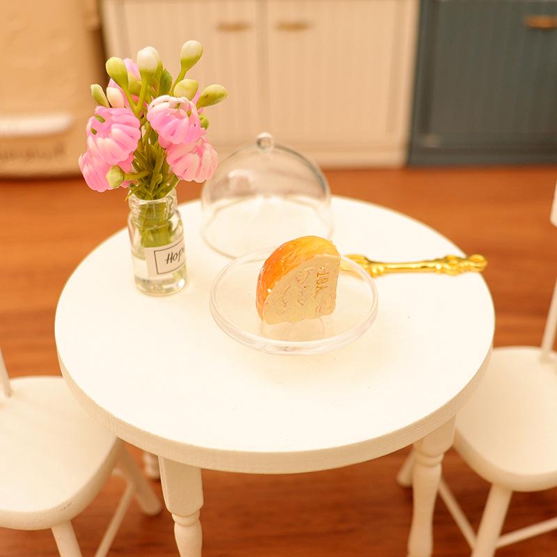 Dollhouse Miniature DIY Food Cover: Handmade Transparent Dustproof Ornament