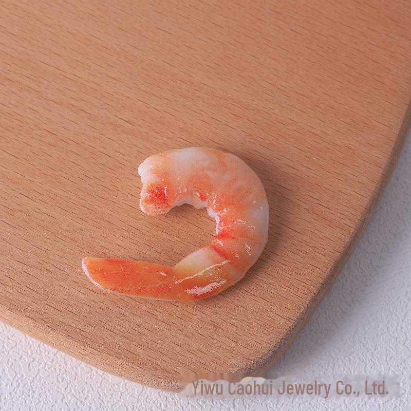 

Творческий набор для игры в резиновую еду своими руками: Заколка для волос, магнит и чехол для телефона с креветками, чесноком и перцем