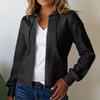 Women's Solid Color Zipper Hooded Cardigan Long Sleeved Sweatshirt Jacket