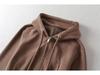 YPFF Trendy Women's Hooded Sweatshirt: Casual Double Zipper Long Sleeve Cardigan for Autumn and Winter