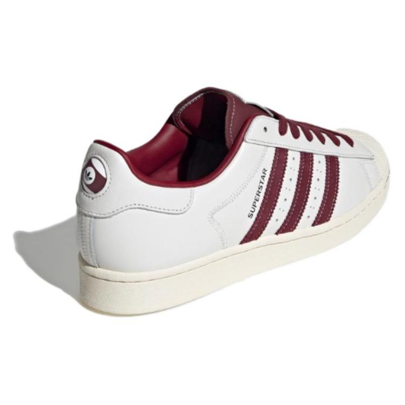 Adidas Superstar 'Off White Maroon' Sneakers IF1781