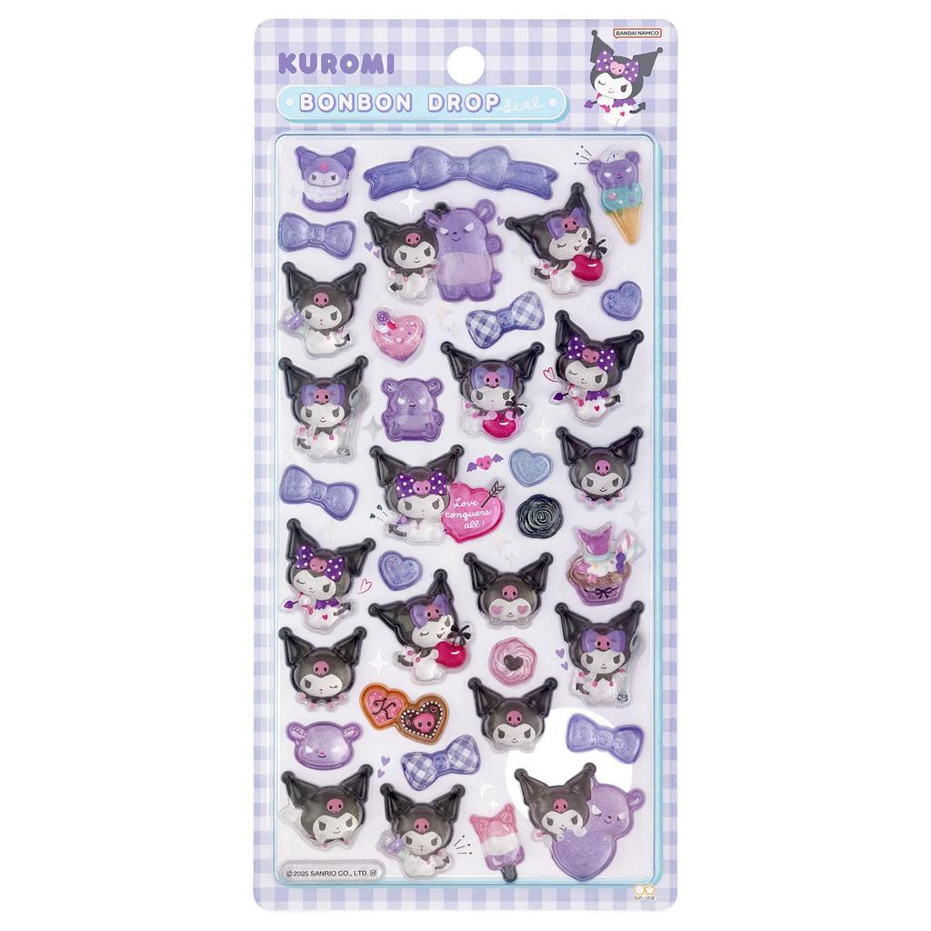 Stationery Sanrio Character Bonbon Drop S8812160 Sun-Star Stickers, Stickers, Kuromi,