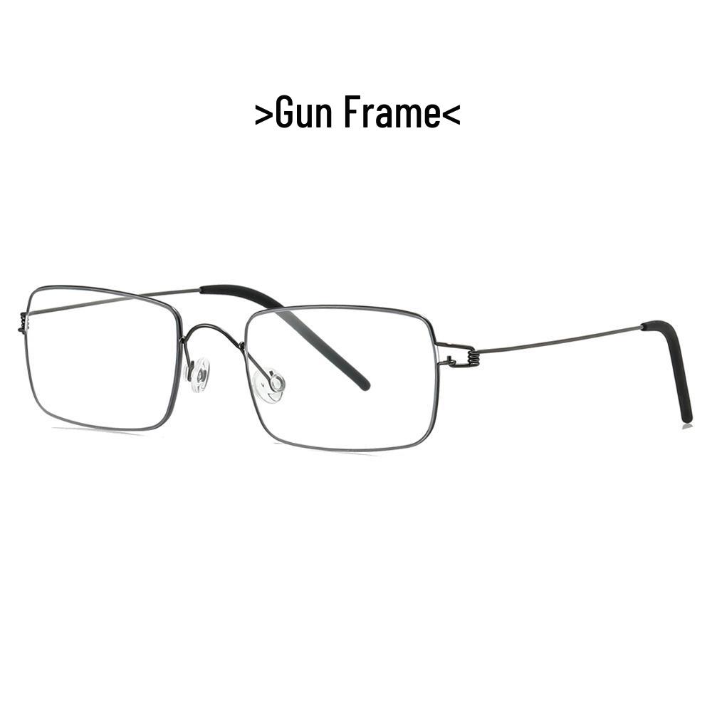 Trendy Clear Lens Anti-UV Glasses 21008: New Old Money Style, Myopia-Compatible