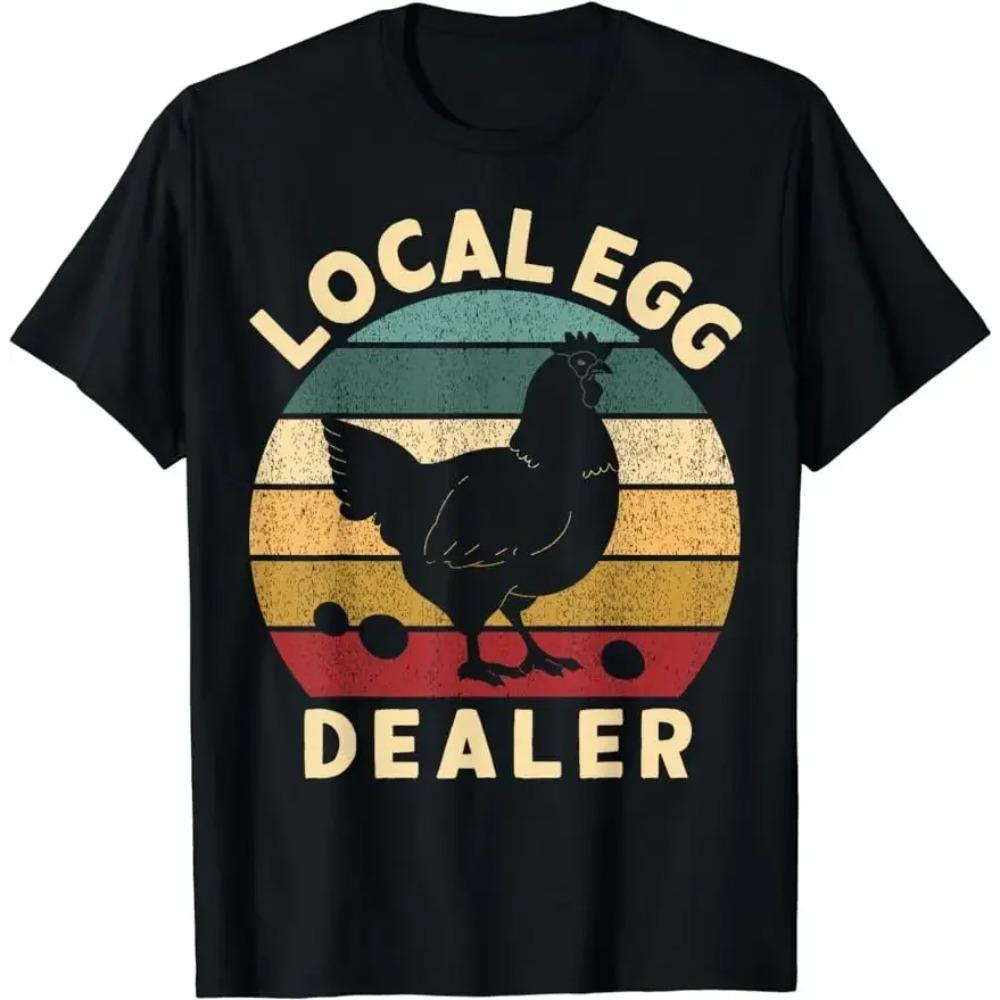 Lustiges Herz-Design Liste von Hühnerrassen Landwirtschaft Landwirt T-Shirt Unisex-Stil Shirts für Frauen Sommer Grafik T-Shirts