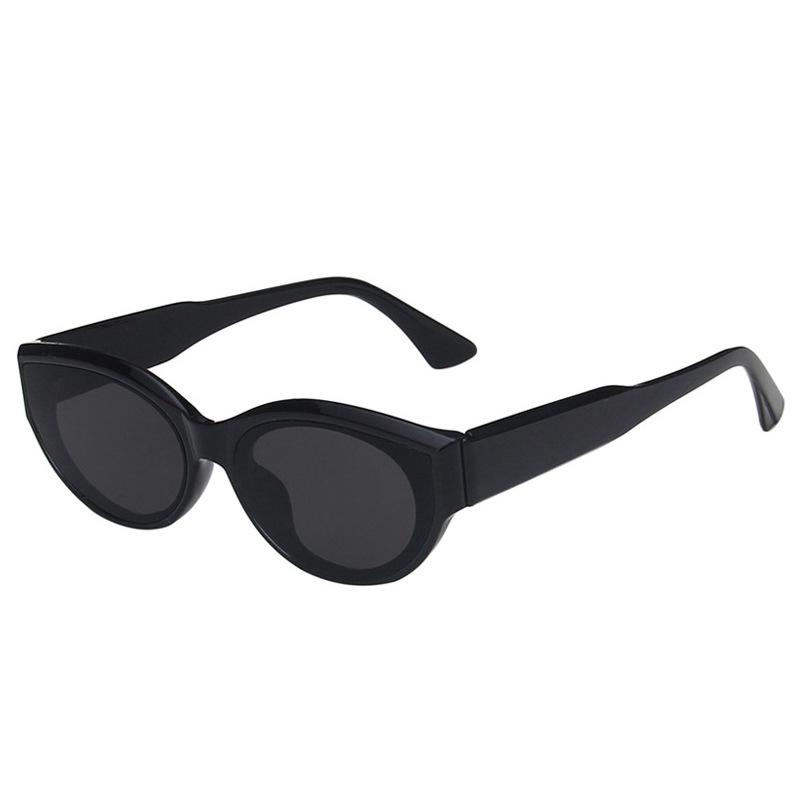 Retro Oval European & American UV-Protection Street-Style Sleek Sunglasses
