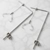 2Pcs Heavy Duty Fish Tank Light Bracket Aluminum Alloy Adjustable Aquarium Lighting Stand for Freshwater and Saltwater Tanks