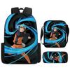 NARUTO Animated 15in Daily Pack with Adjustable Carry Straps, Children Daily Lightweight School Carrier for Boys & Girls Age 6-10