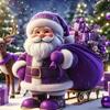 Full 5D DIY Diamond Painting Purple Santa Claus Diamond Embroidery Full Cross Stitch Home Decoration Handmade Gift