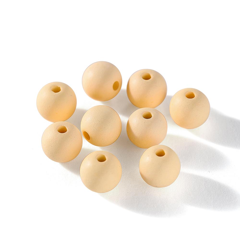 30-100Pcs 6/8/10mm Acrylic Matte Beads Round Loose Spacer Beads For DIY Necklace Bracelet Jewelry Making Accessories Supplies