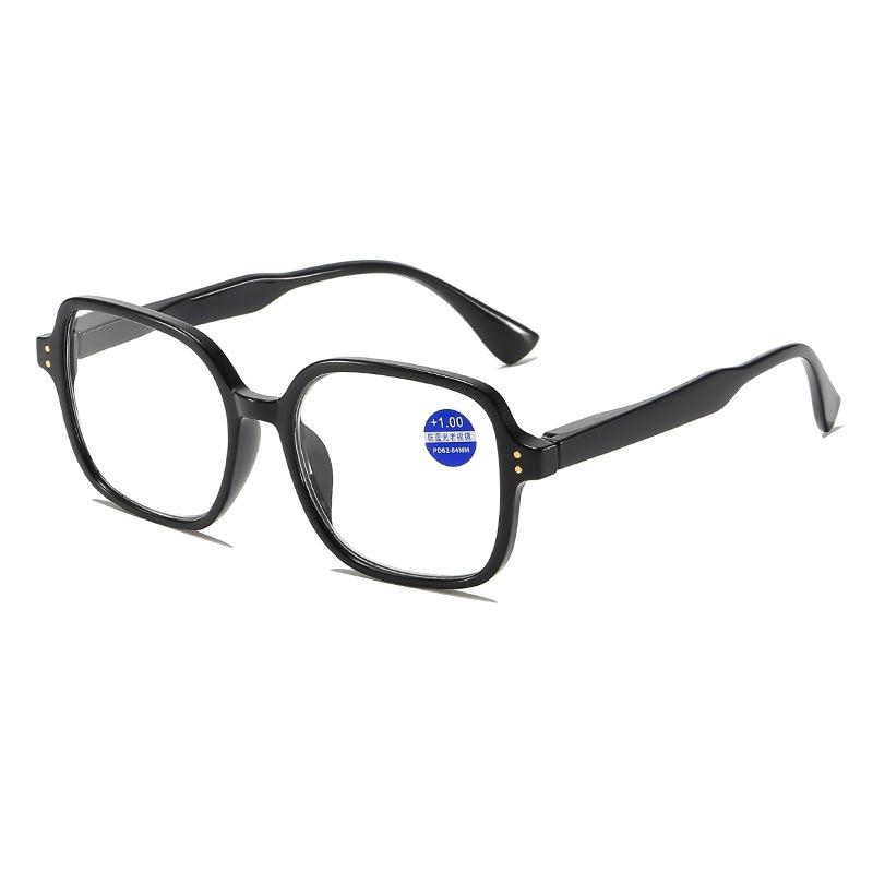 Oversize Frame Reading Glasses Anti Blue Light Presbyopia Transparent Women'S Reading Eyeglasses Hyperopia For Men +1.0 To +4.0