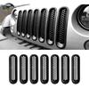 Carbon Fiber Front Clip-on Ring for 07-17 Jeep JK Wrangler Grille