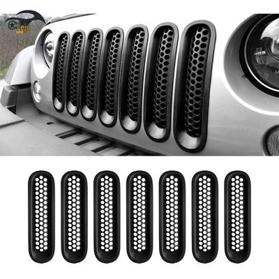 Carbon Fiber Front Clip-on Ring for 07-17 Jeep JK Wrangler Grille