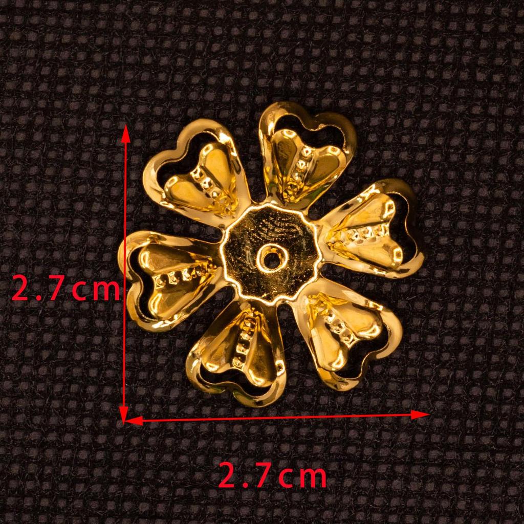 Iron DIY Hairpin Kit: 3D Ancient Costume Hair Accessories, Multi-layer Handmade Floral Pieces