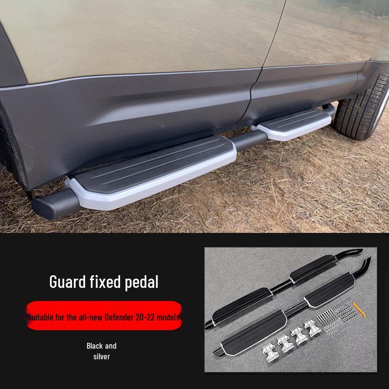 Aluminum Alloy Side Steps for Land Rover Defender 110/90/130