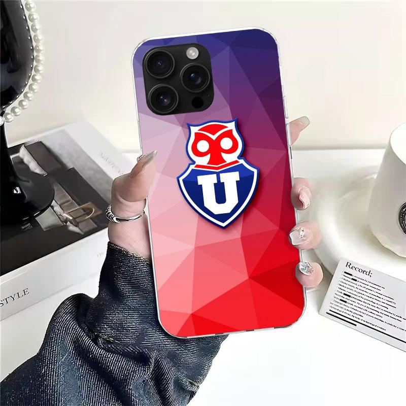De Chile U-University Logo For iPhone 17 Air 16 15 14 Plus 13 Mini 12 11 Pro Max Phone Case 16E 7 Print 8 SE Fundas Cover Soft C