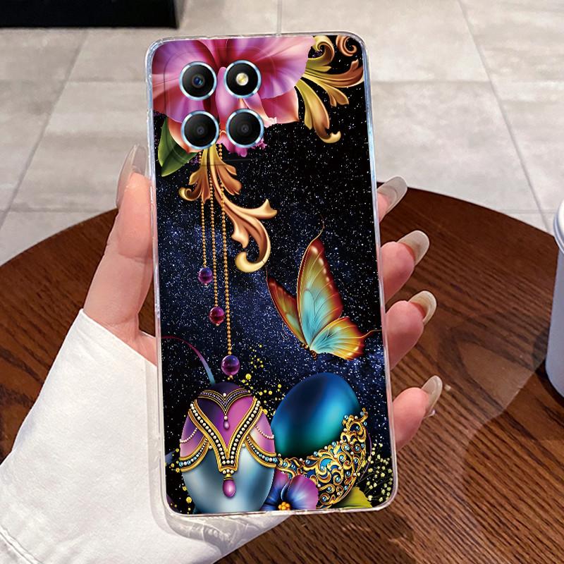 Gele-Hülle für Honor X6 4G/X6S 4G/70 Lite/Play 30M/Honor X8 5G Klare Silikon-Weiche-TPU-Rückabdeckung Niedliche Katzen-Schutzhülle