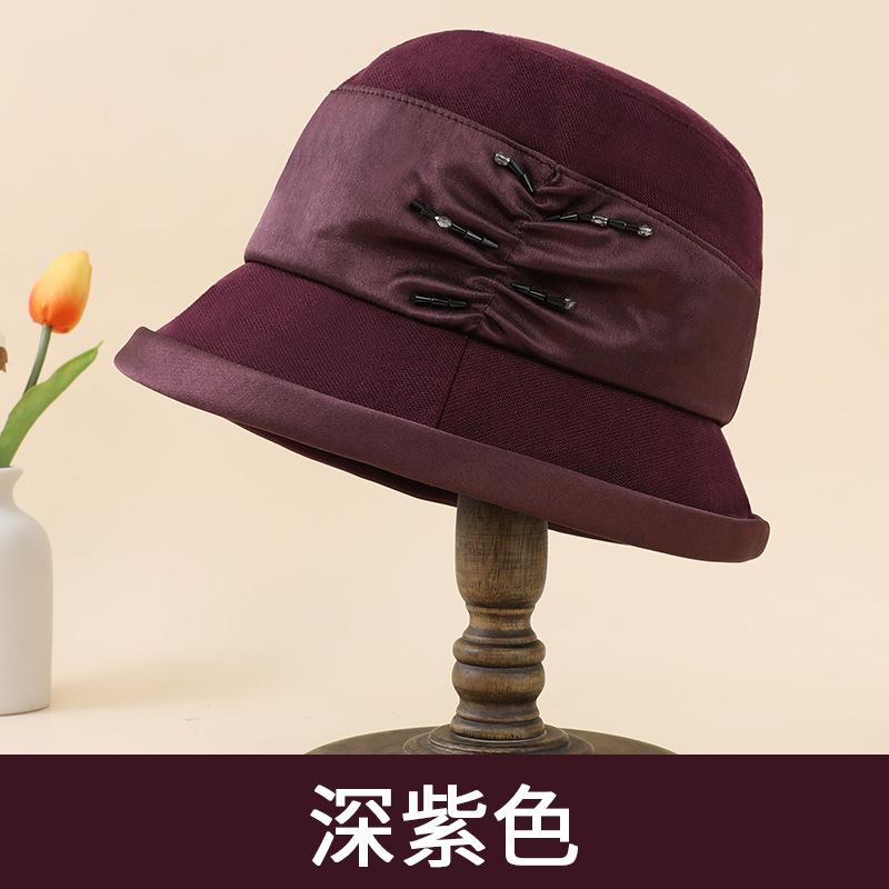 

Рыбацкая шляпа для среднего и пожилого возраста Детская теплая на осень и зиму Элегантный темперамент Мамина шляпа-панама Универсальная шляпа-топ, подчеркивающая лицо One size