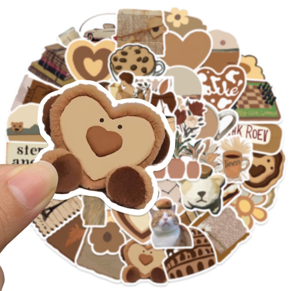 50Pcs/Set Maillard Styles Art Series 01 Stickers DIY Fashion Waterproof Doodle Decals Stickers