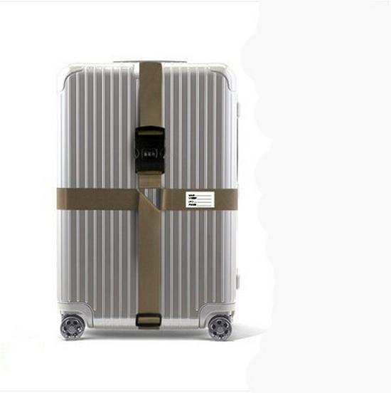 Curea valiză antiexplozivă cu curele încrucișate, cataramă de întărire și lacăt TSA