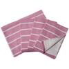 Hiorie Border Gauze Face Set of Berry Senshu Towel (Hiorie) Japanese-Made Towels, 4, Pink,