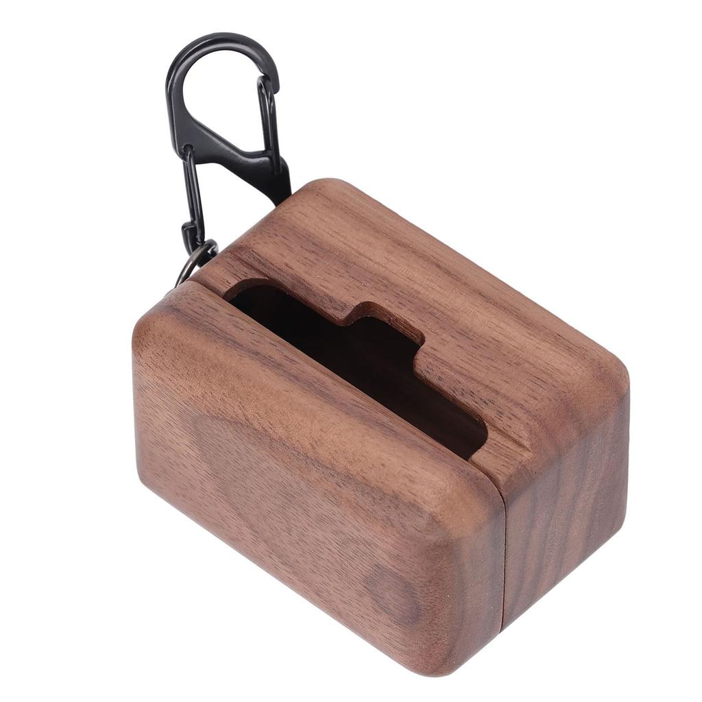Earbuds Case Cover Walnut Wood Hand Polished Wireless Earbuds Protective Cover for Sennheiser CX‑PLU