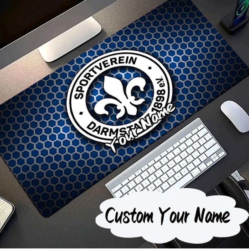 Custom Name Mouse pad Sport Darmstadt Mouse pad, Gaming Mouse Pad, keyboard pad, Desk Decor for computer notebook Fan Birthday Gift