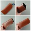 AIKA Genuine Leather Eyeglass Case with Sleeve [Tochigi Leather] (Biscuit)