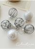 6CM Plastic Christmas Ball Set with Adhesive Powder Lines - Tree Ornament Decoration