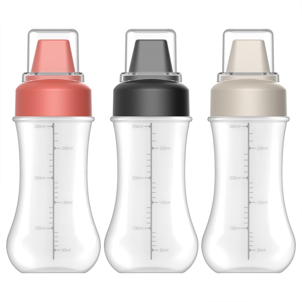 1/3 Stück Mehrzweck-Quetschflasche für Saucen, Lebensmittelechtes PP-Material Gewürzspender für BBQ, 350 ml Gewürzflasche für Salat