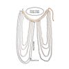 Catena Corpo Ragazza Sexy Calda Catena Vita Moda Donna Sfilata Catena Spalla Perla Sintetica Catena Bustier Catena per Vestiti