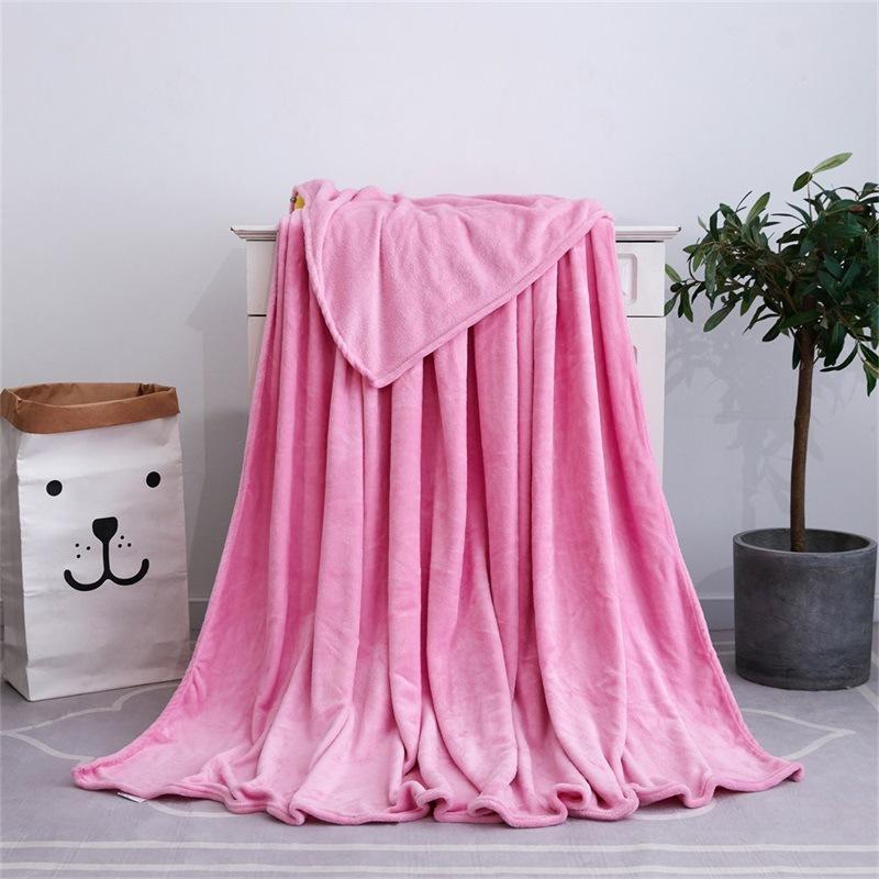 Jednobarevná deka, Coral Velvet Deka, Falei Velvet Deka na jógu, Flange Velvet Deka
