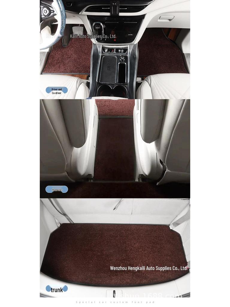 Buick GL8 Avenir Car Floor Mats, Custom Fit, Imitation Cashmere Carpet, Car Accessories