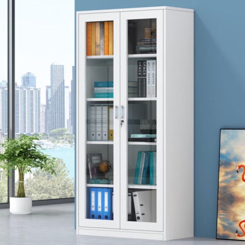 JingShi Full Glass Thickened Metal Office File Cabinet