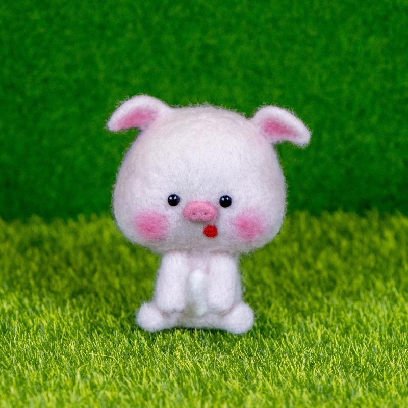 Xianci Year of the Horse Zodiac Wool Felt Needle Felting DIY Photo Frame Gift Set