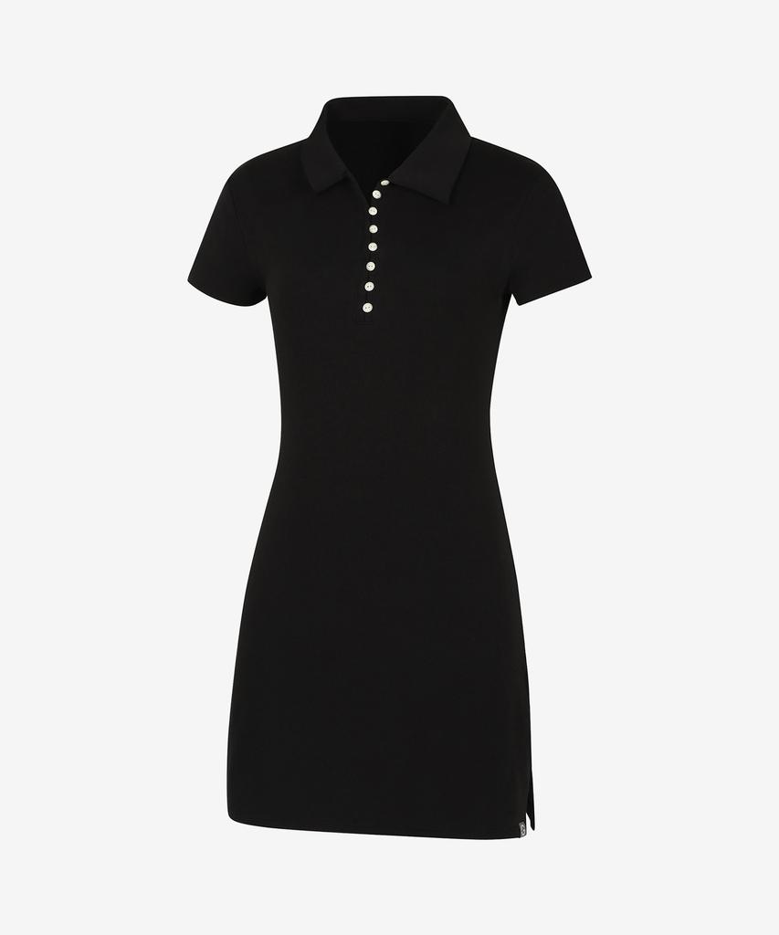 GRANDE LINE Snap Line Polo Dress_3 Colors