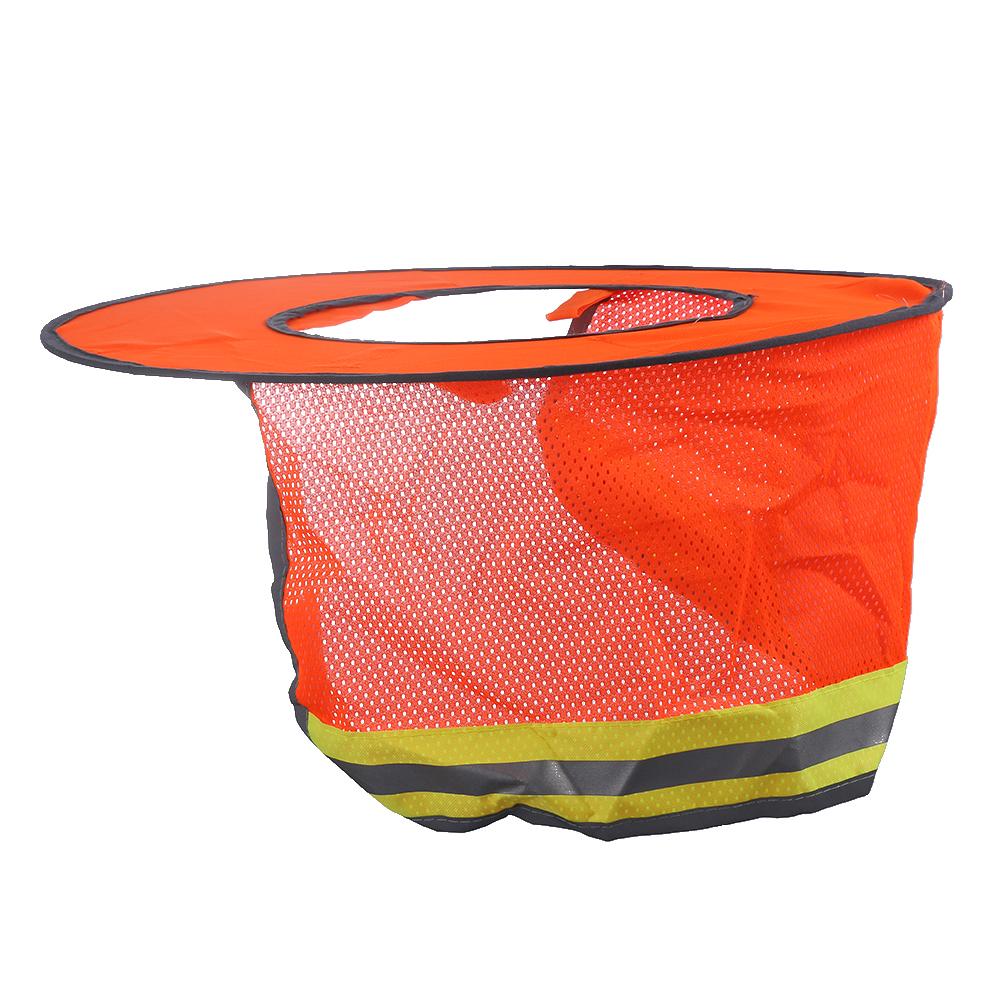 Safety Prevent Bask Workers Reflective Stripe Helmet Sun Shade Hard Hat Neck Shield Cover