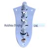 4-String Jazz Bass Guitar Wiring Control Plate with Metal Knobs