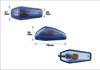POSH 090014 Motorcycle Supplies, Aero Sharp Mini Type (PACK of 2), 15W Bulb Included, Blue Clear Lens
