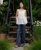 REORG Gir Wide Denim Like Pants Blue