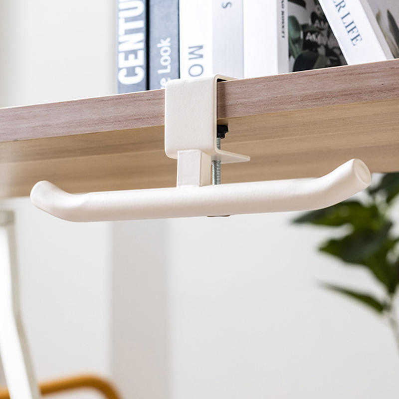 Desk Mount Headphones Holder Adjustable Table Hanger for Bag Purse Table Hanger Hook Clamp-On Under Desk Headphone Hanger Space Saving for Office Home